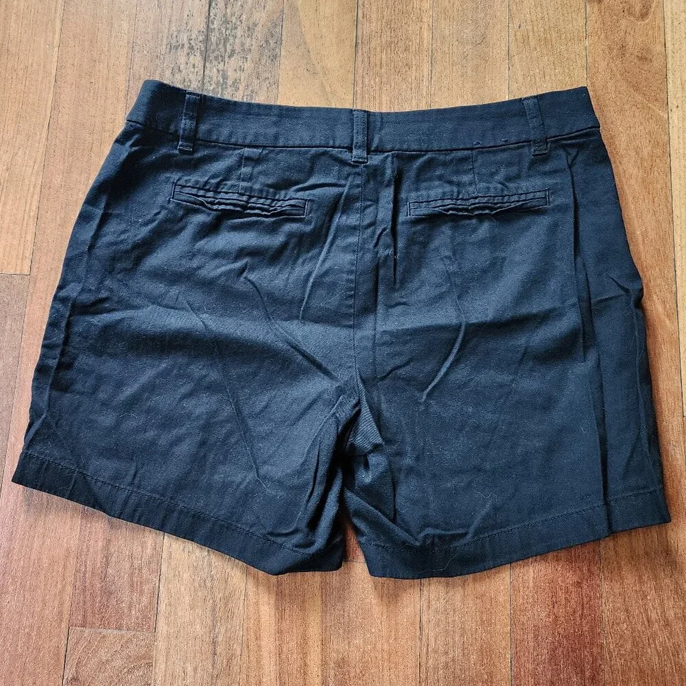 J.Crew Black Cotton Shorts Size 12